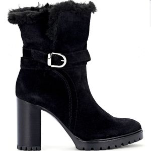 Barneys New York Black Suede Ankle Boots Sz 6